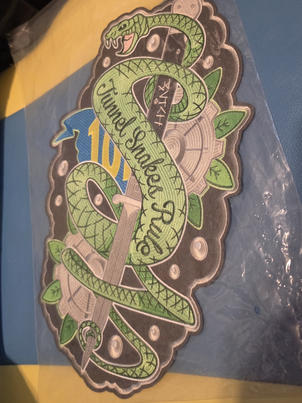 Large Fallout Tunnel Snakes Rule Chain Stitch Patch – New & Sealed